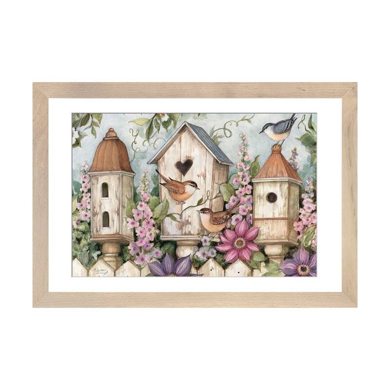 iCanvas "Spring Birdhouse I" by Susan Winget - Natural - 16x24x1