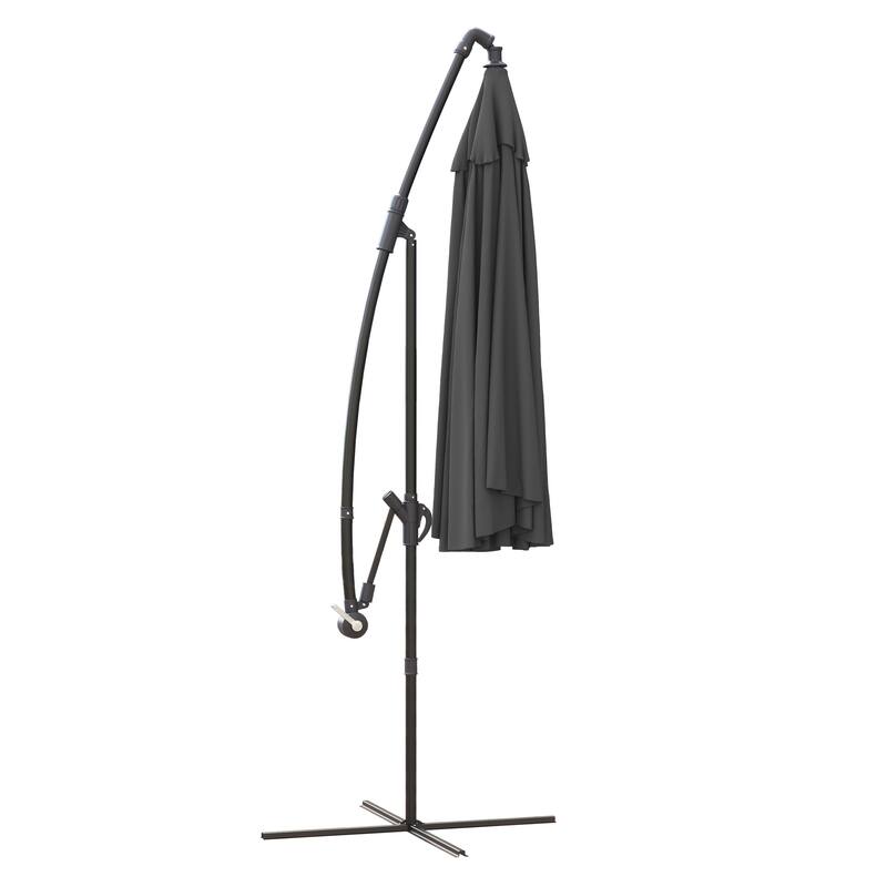 Corvus Vera 10-foot Offset Cantilever Hanging Canopy Patio Umbrella