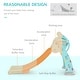 preview thumbnail 5 of 8, Qaba 2 in 1 Kids Slide w/ Basketball Hoop for 18 months to 4 Years, Blue & Gray - 55" x 34.25" x 29.5"