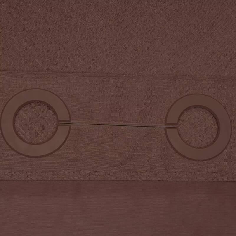 No Hook Slub Linen Texture Shower Curtain with PEVA Snap-in Liner