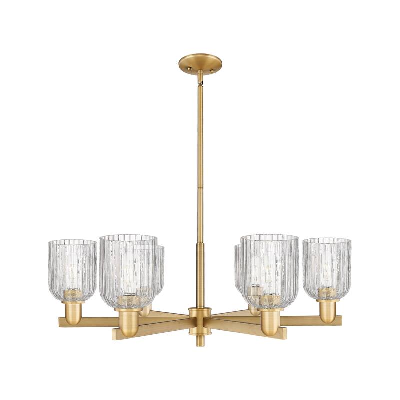 Innovations LightingDowntown Urban - Bridal Veil - 6 Light 35" Stem Hung Chandelier