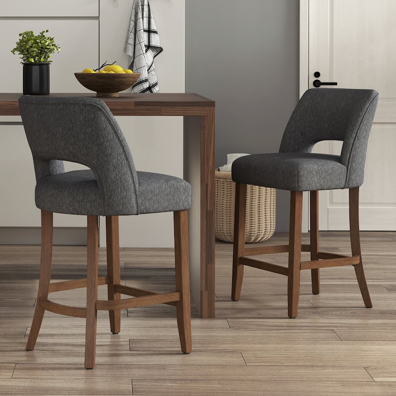 Set of 2/4/6 Wooden Bar Stools with Footrest/Counter Stools.