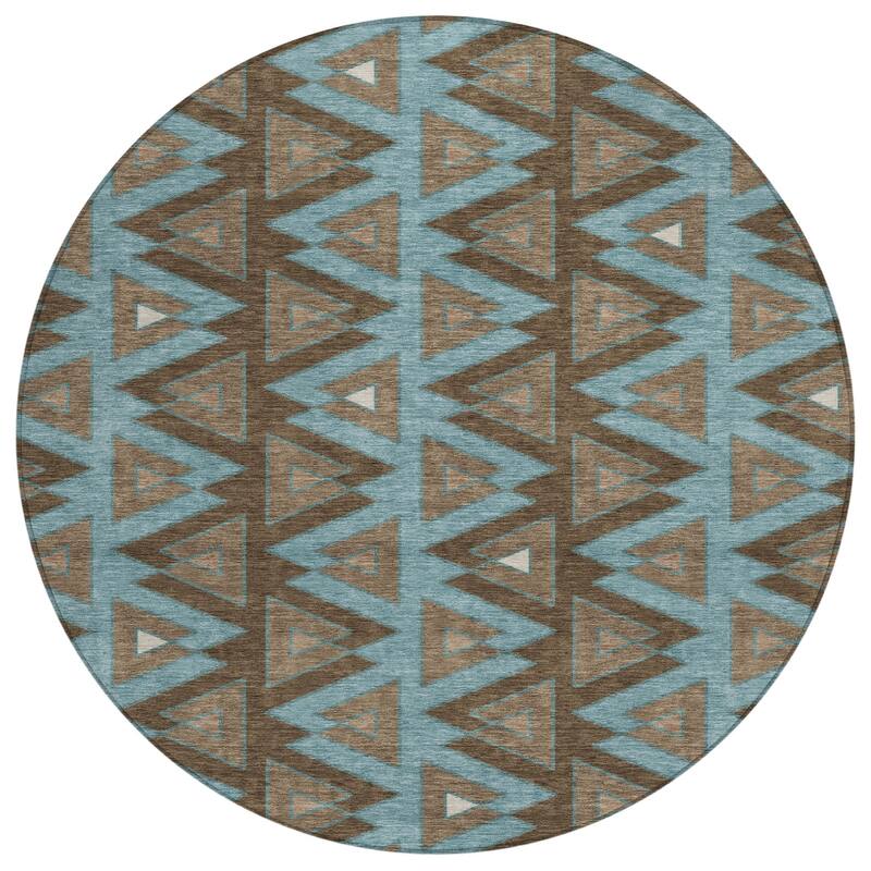 Machine Washable Indoor/ Outdoor Global Lyons Chantille Rug