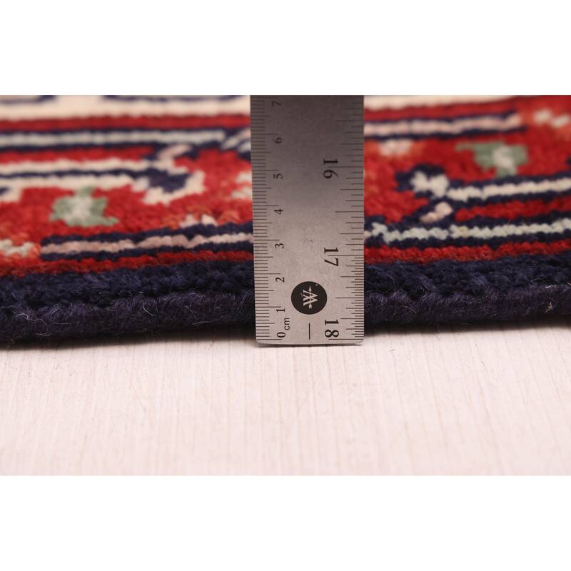 ECARPETGALLERY Hand-knotted Serapi Heritage Dark Navy Wool Rug - 2'6 x 17'9