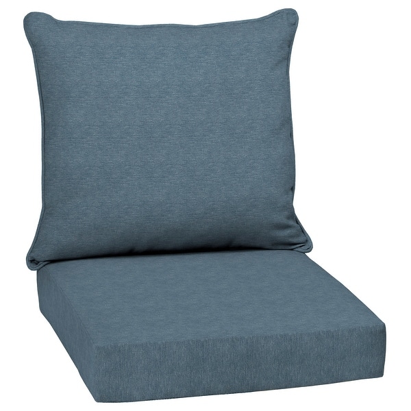 slide 1 of 9, Arden Selections denim alair Outdoor Deep Seat Cushion Set - 24 W x 24 D in.