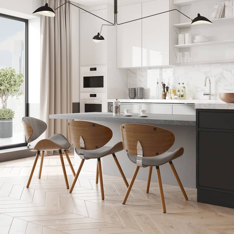 WYNDENHALL Avondale Mid Century Modern Dining Chair - Grey