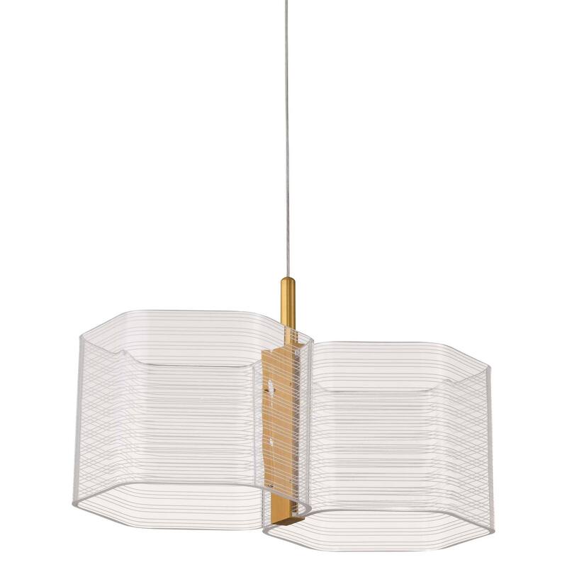 Nuvo Lighting 62/2406 Kenzo 14" Wide LED Pendant - Polished Anodized Bronze