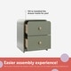 preview thumbnail 12 of 37, Storkcraft Next Santos 2-Drawer Nightstand