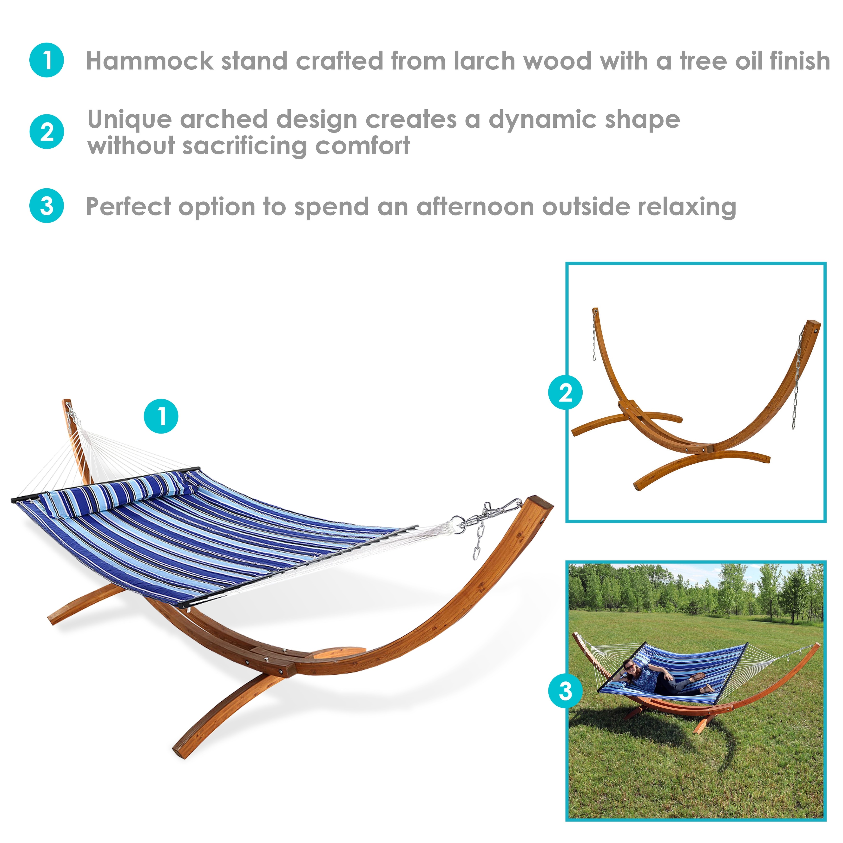 Wood Hammock Stand Outdoor Arlmont Wooden Hammock Stand 475