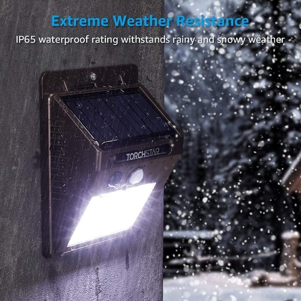 Torchstar led solar motion sensor lights wireless outdoor sale wall lights outdoor security wall mount light for garden