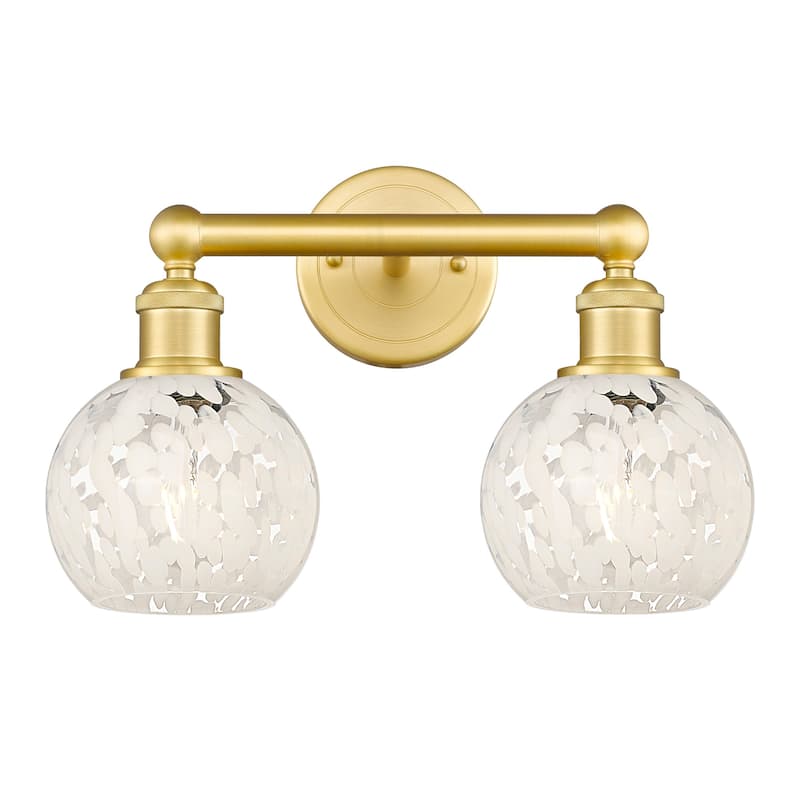 Innovations Lighting 616-2W 10 15 White Mouchette Vanity White