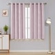 preview thumbnail 78 of 106, Deconovo Silver Line 52 Width Curtain Panel Pair (2 Panel) W52" x L45" - Lavender Pink