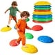 preview thumbnail 1 of 8, Gymax 8 PCS Stepping Stones for Kids Non-Slip Toddler Stepping Stones Yellow - Kids