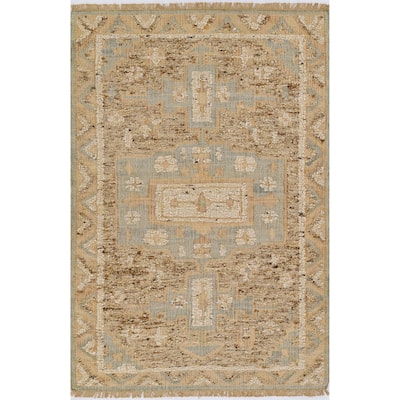 Momeni Nirvana Hand Woven Wool and Jute Oriental Area Rug