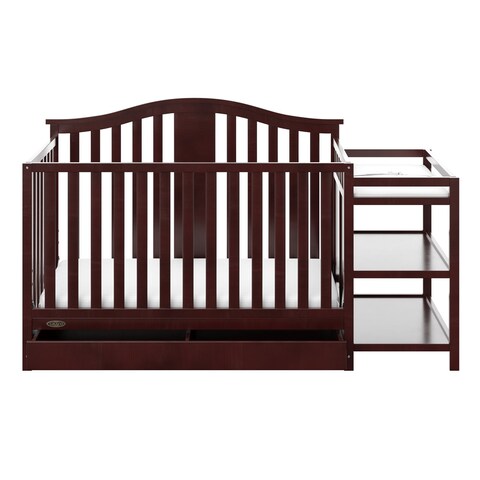 Solano 4-in-1 Convertible Crib and Changer with Drawer, Espresso