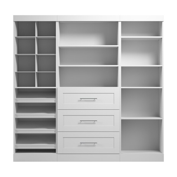 Pur 86-Inch Closet Organizer with Storage Cubbies by Bestar