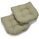 preview thumbnail 70 of 70, 19-inch Twill U-shaped Chair Cushion (Set of 1, 2, or 4) - 19 x 19 Set of 2 - Sage