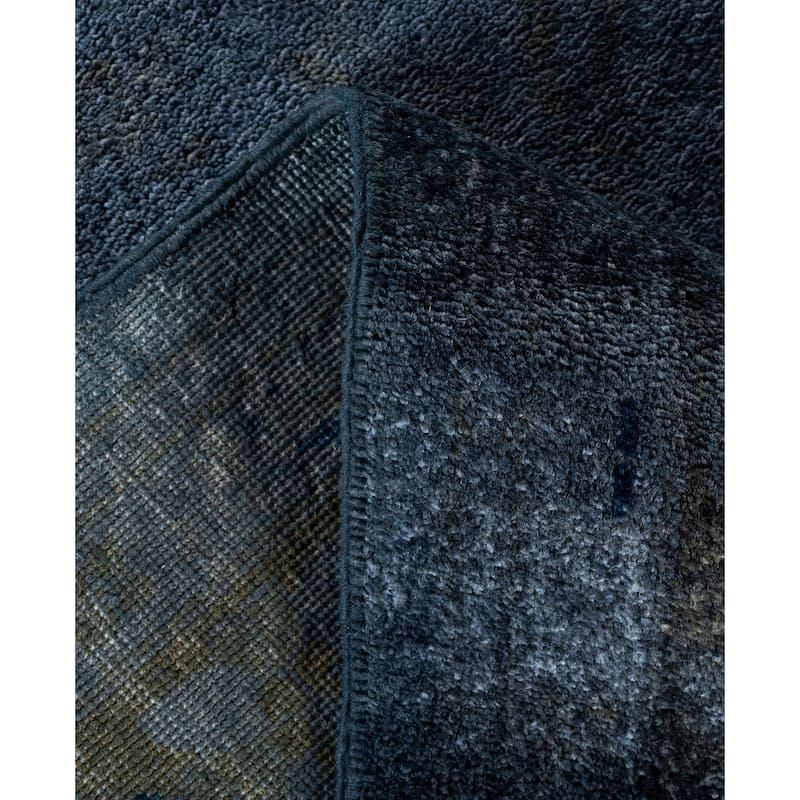 Overdyed One-of-a-Kind Hand-Knotted Area Rug - Gray - 8' 2" x 10' 2"
