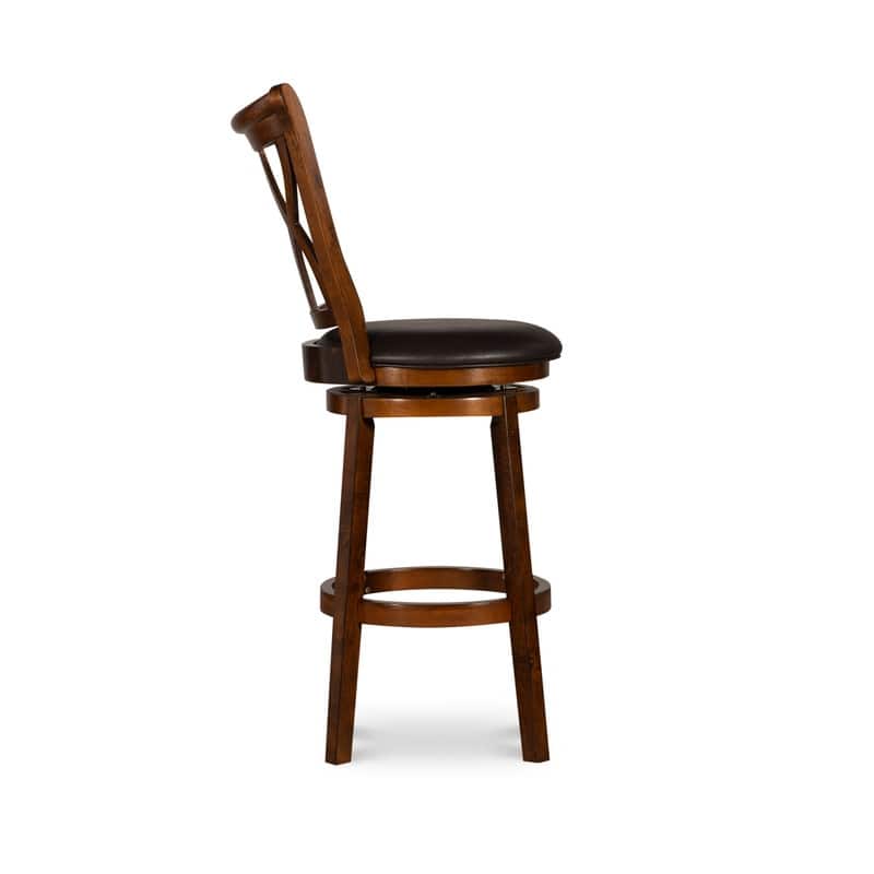 Carmen Big & Tall Rustic Oak Barstool