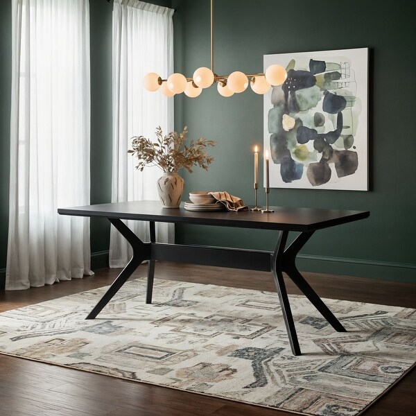Sedona 72-inch Rectangle Solid Wood Dining Table Seats 6 - Bed