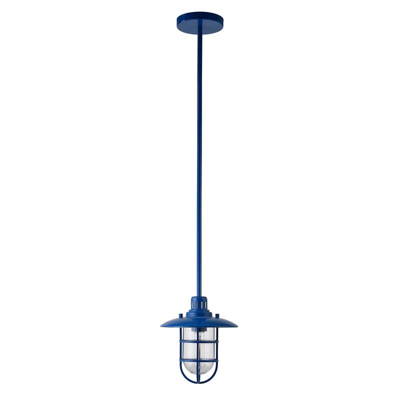 Bay 8.25" Wide Lantern Pendant with Glass/Metal Shade