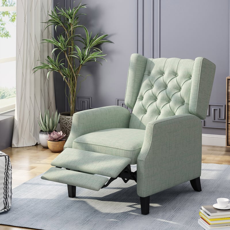 Keating Traditional Wingback Recliner by Christopher Knight Home