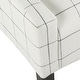 preview thumbnail 12 of 11, HomePop Modern Swoop Arm Accent Chair - White Windowpane