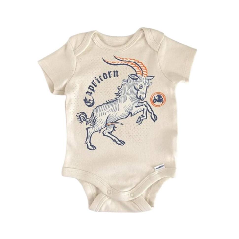 Capricorn Zodiac Constellation - Baby Boy Girl Clothes Infant Bodysuit Funny Cute