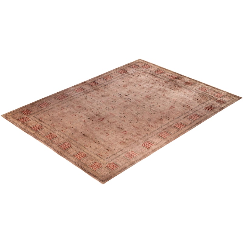Overdyed One-of-a-Kind Hand-Knotted Area Rug - Brown - 8' 10" x 12' 6"