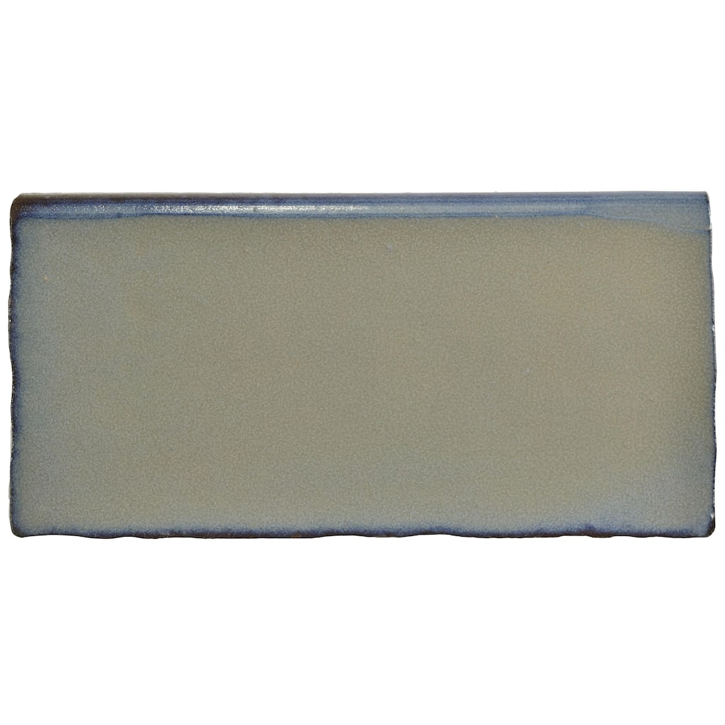 Merola Tile Antic Special Bullnose Griggio 3" x 6" Ceramic Wall Trim - (1 Tile)