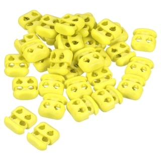 Cord Locks, 30 Pack Oval Spring Toggle Stopper, Yellow - Bed Bath ...