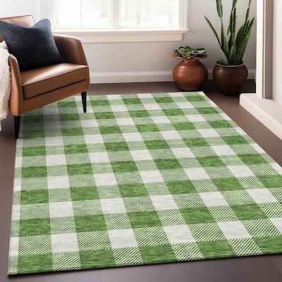 Premium Washable Super Soft Plaid Mayfield Rug