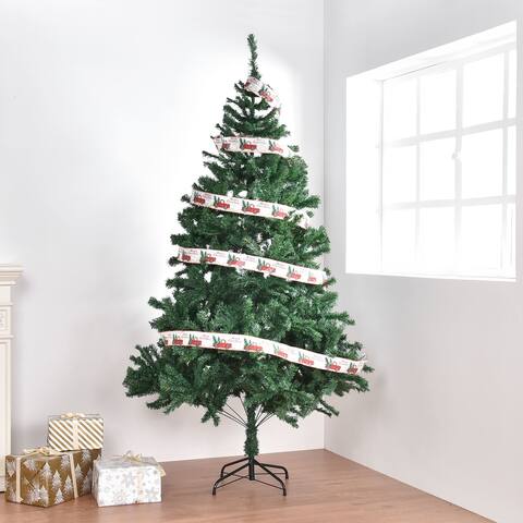 7 Ft Artificial Christmas Tree with Metal Stand, Christmas Decoration