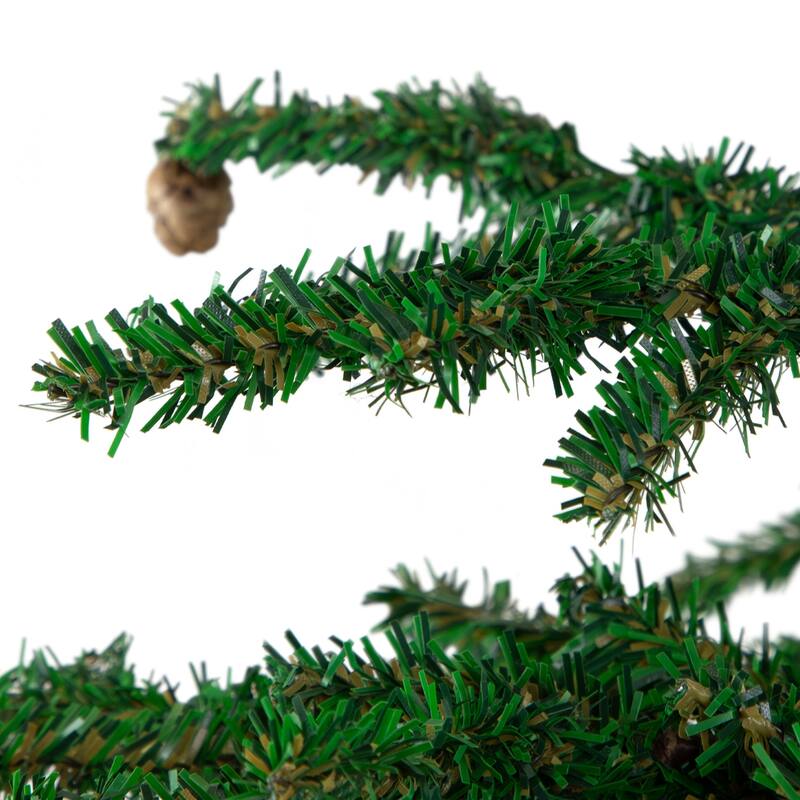 Medium Artificial Christmas Tree with Mini Pine Cones in Burlap Base - 3' - Unlit - 3 Foot