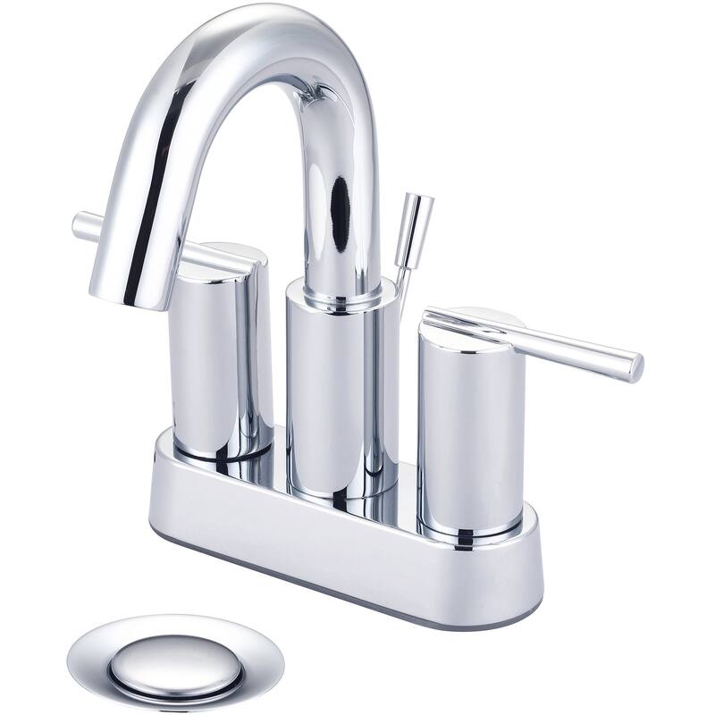 Pioneer Faucets i2v 1.2 GPM Deck Mounted Centerset Bathroom Faucet - Polished Chrome