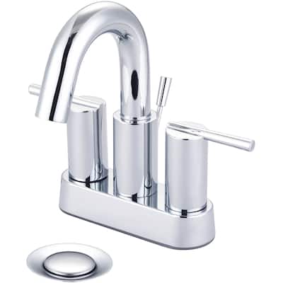 Pioneer Faucets i2v 1.2 GPM Deck Mounted Centerset Bathroom Faucet