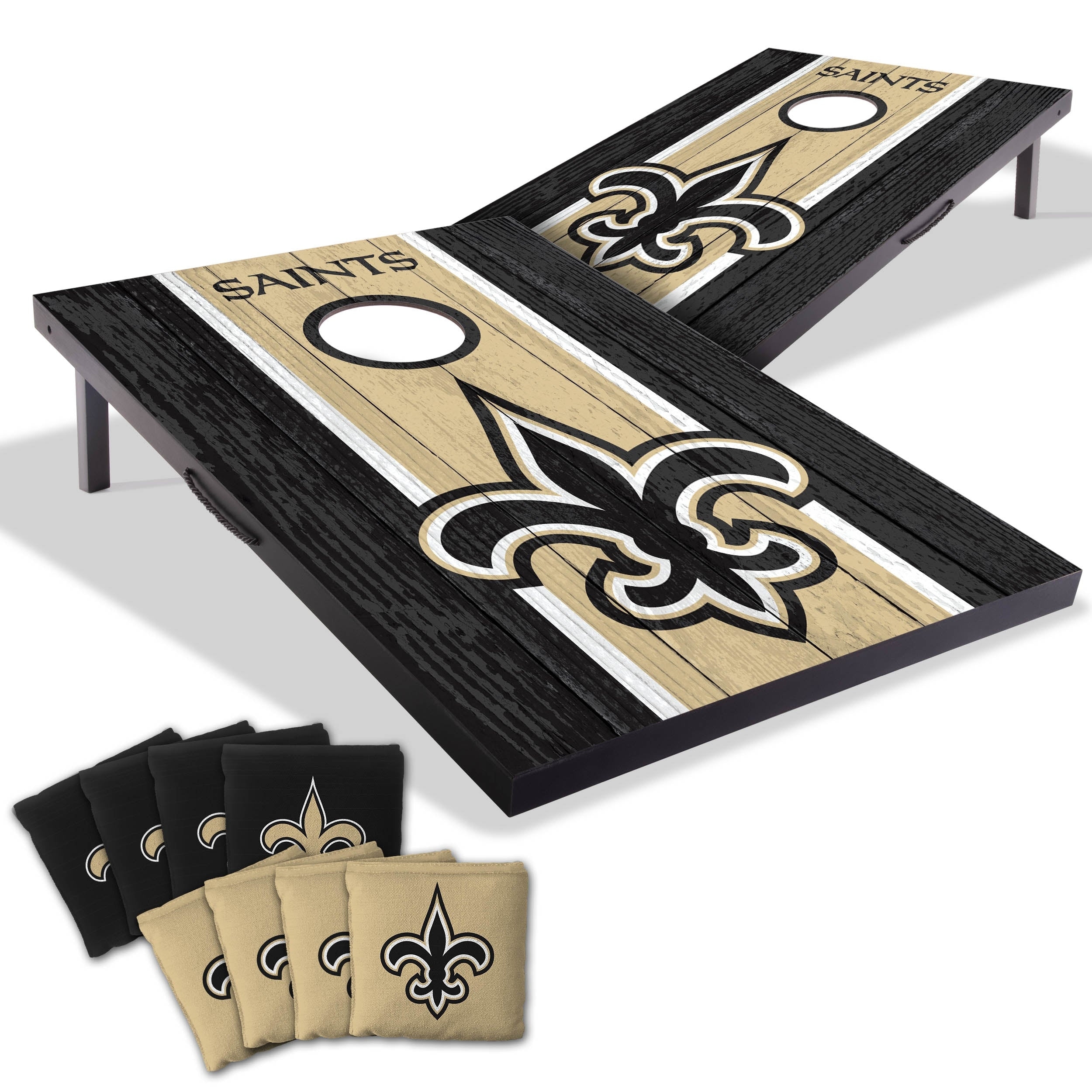 New Orleans Saints NFL Compact 2x3 Tailgate Cornhole Board Set