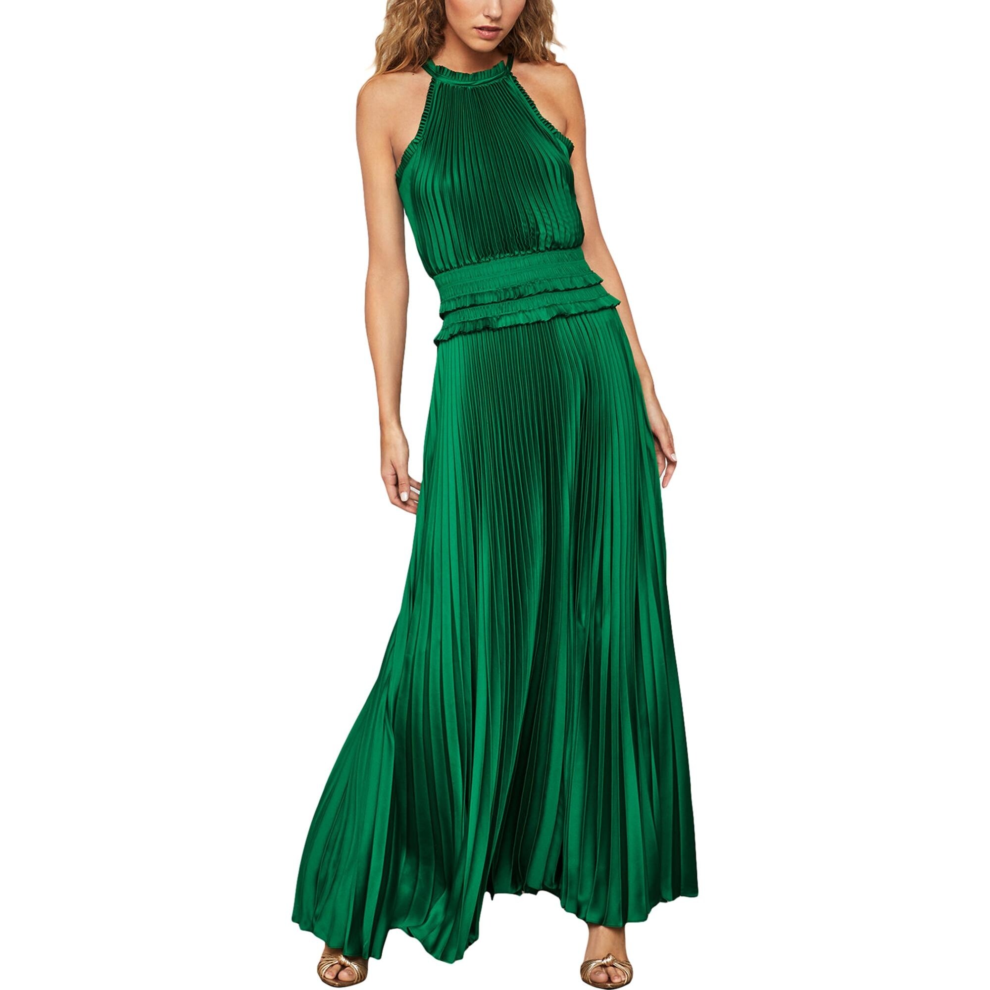 bcbg green long dress