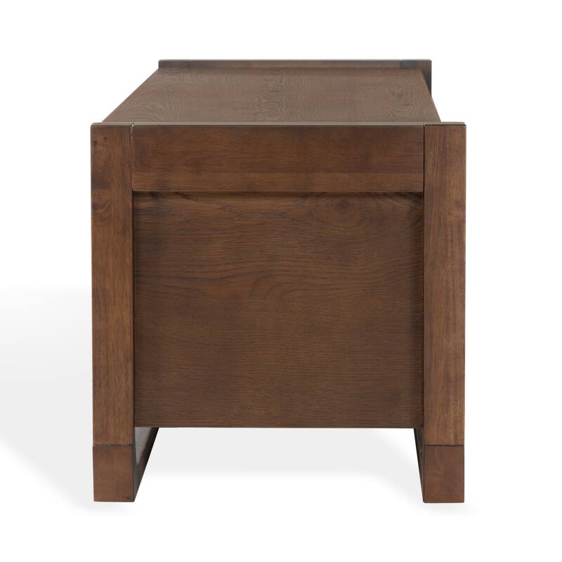 SAFAVIEH Couture Tyrell Wood Storage Bench - 60"W x 18"D x 18"H