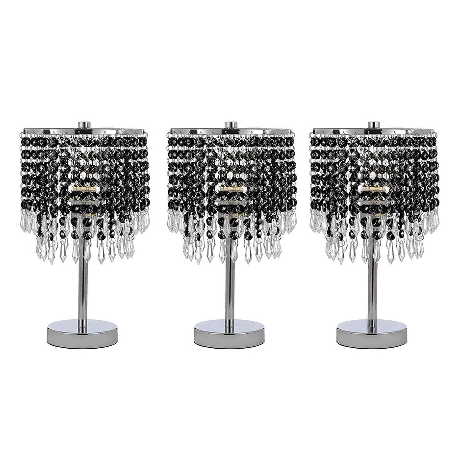 Chrome Crystal Bedroom Desk Lamp Table Bedside Chrome Crystal Bedroom Desk Lamp