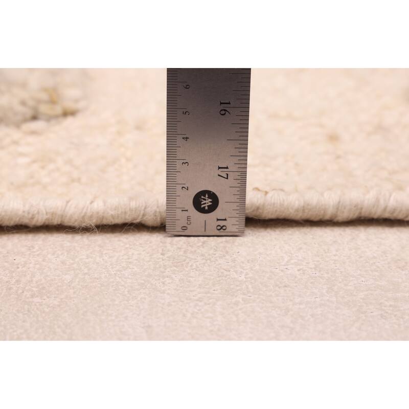 ECARPETGALLERY Hand-knotted Looma Cream Wool Rug - 8'3 x 9'8