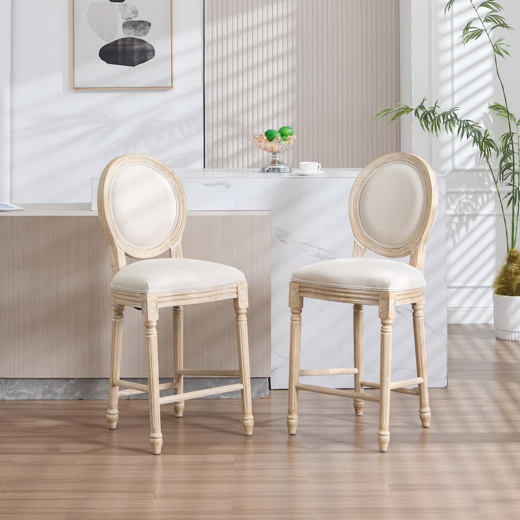 Upholstered Counter Height Chairs Side Chairs Set of 2