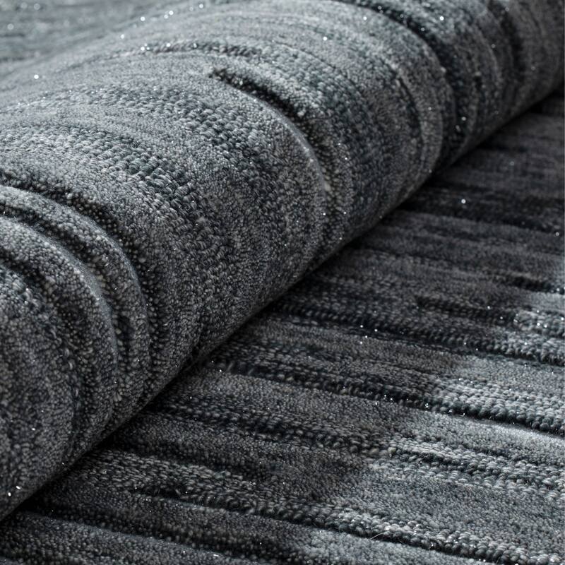 Addison Dazzle Modern Hand Spun Wool and Metallic Area Rug