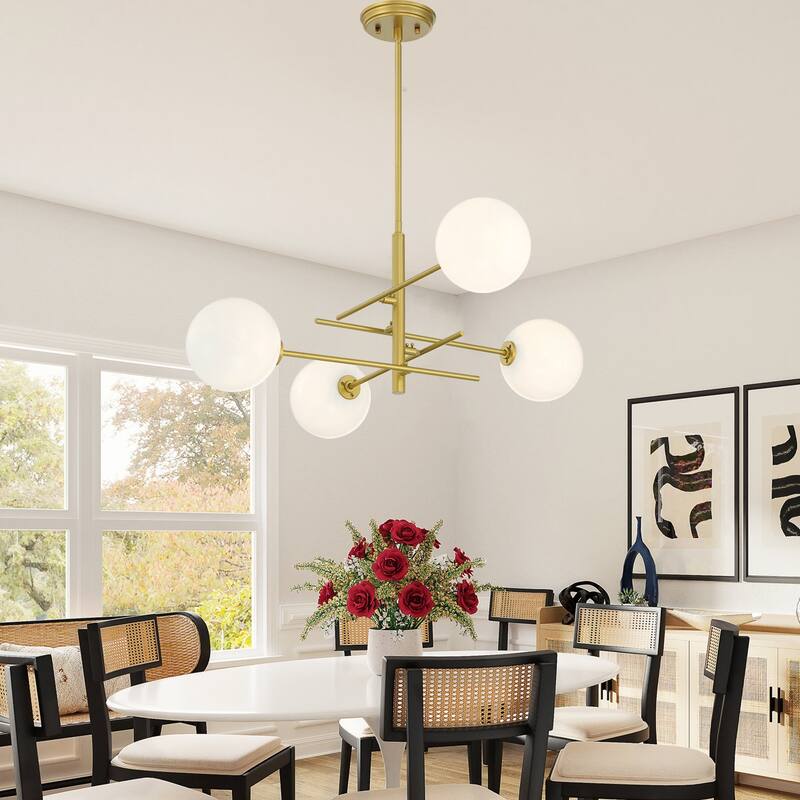Caucy 4-Light Sputnik Modern Chandelier-UL - 32 inches