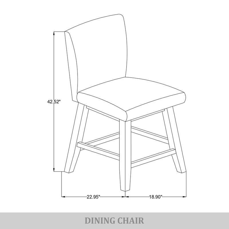 CraftPorch Minimalist Swivel Counter Chairs with Round Table