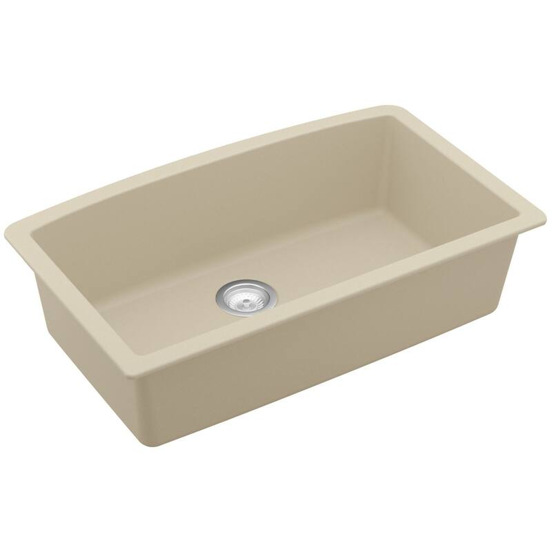 Karran USA QU-712 Quartz QU 32" Undermount Single Basin Quartz - Bisque