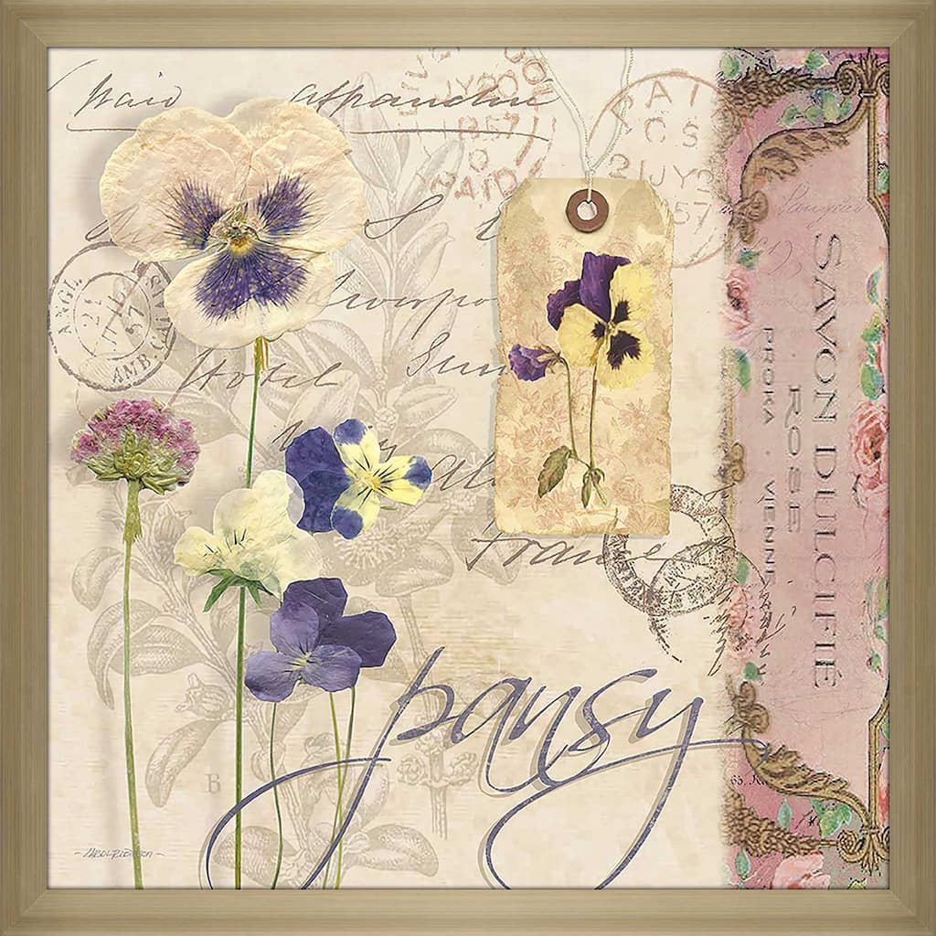 "Pansy" Print on Acrylic.