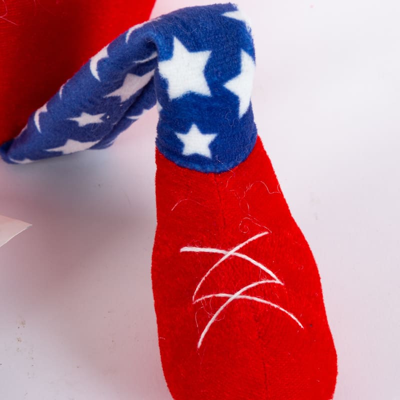 26.7 Pre Lit Plush Patriotic Gnomes