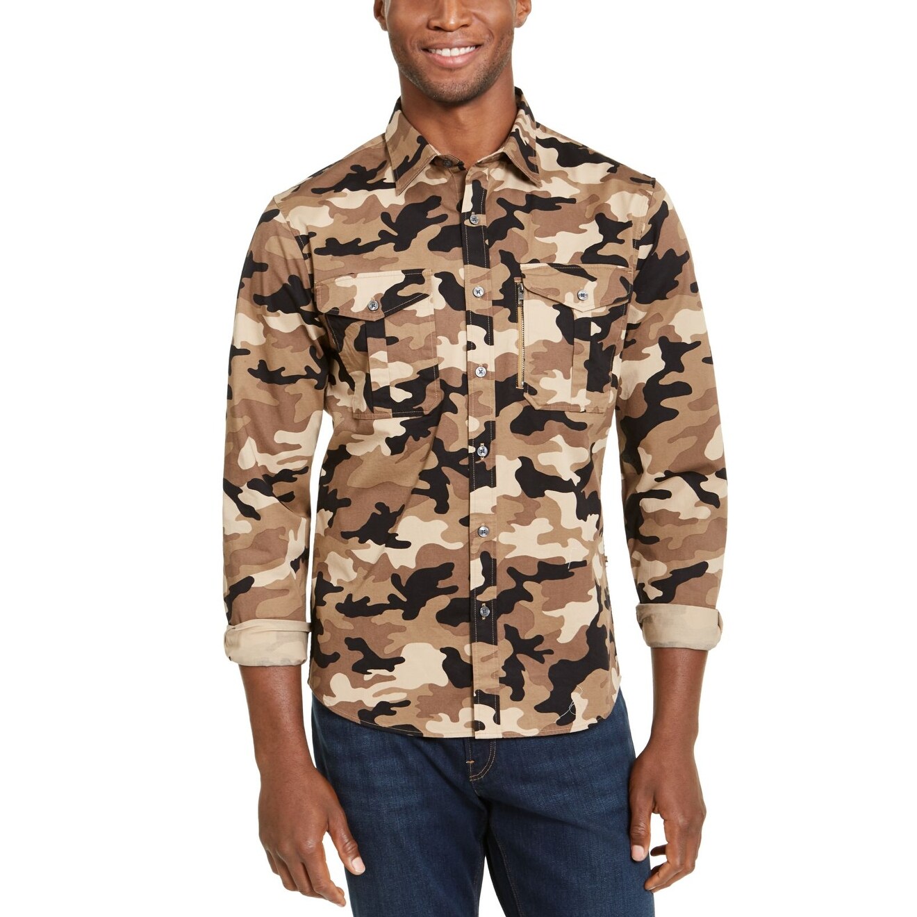 michael kors men's slim fit shirts