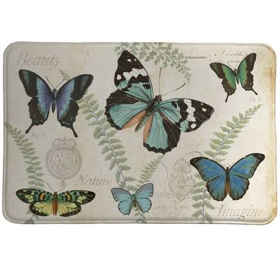 Laural Home Butterfly Naturelle Memory Foam Mat